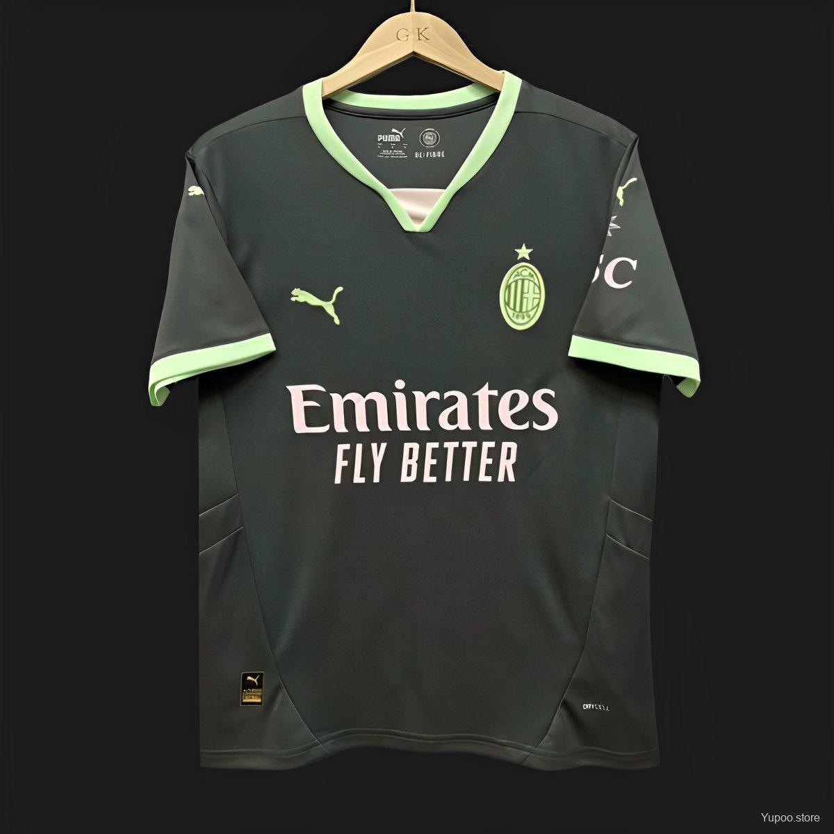 Camiseta de fútbol AC Milan 2024/25 TERCERA MANGA CORTA VERSION FAN